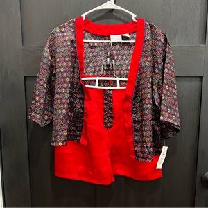 💗♥️💗 Vintage NWT Satin Shorts Pajama Set